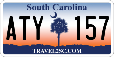 SC license plate ATY157