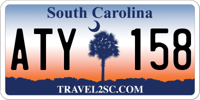 SC license plate ATY158