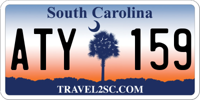 SC license plate ATY159