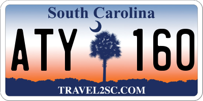 SC license plate ATY160