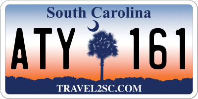 SC license plate ATY161