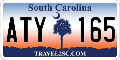 SC license plate ATY165