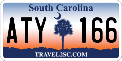 SC license plate ATY166