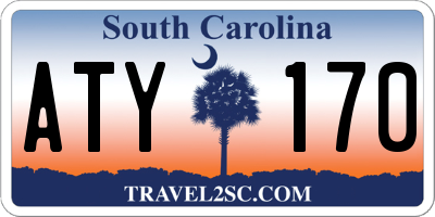 SC license plate ATY170
