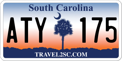 SC license plate ATY175