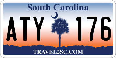 SC license plate ATY176