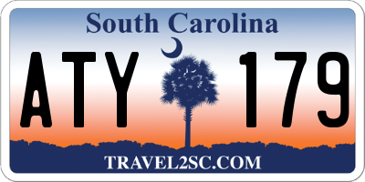 SC license plate ATY179