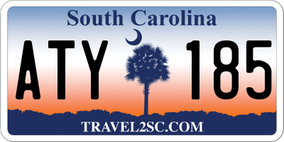 SC license plate ATY185