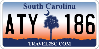 SC license plate ATY186
