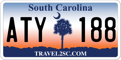 SC license plate ATY188