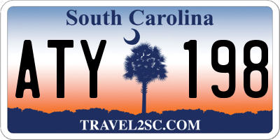 SC license plate ATY198