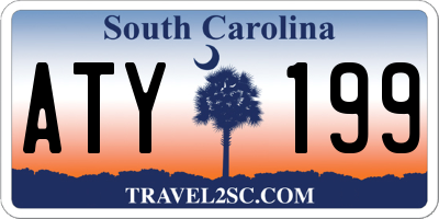 SC license plate ATY199