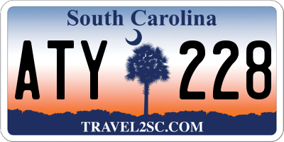 SC license plate ATY228