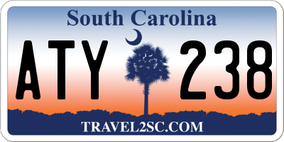SC license plate ATY238