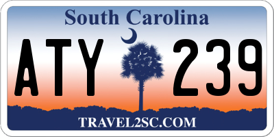 SC license plate ATY239