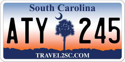 SC license plate ATY245