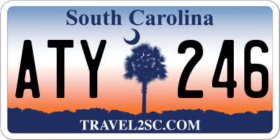 SC license plate ATY246