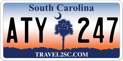 SC license plate ATY247