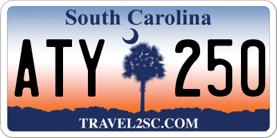 SC license plate ATY250