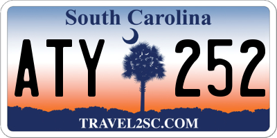 SC license plate ATY252