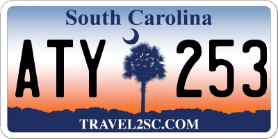 SC license plate ATY253
