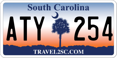 SC license plate ATY254