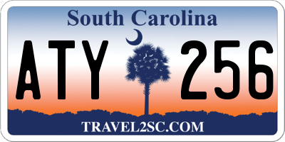 SC license plate ATY256