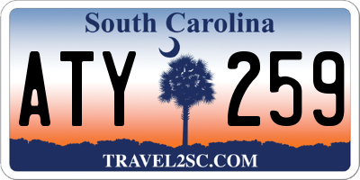 SC license plate ATY259