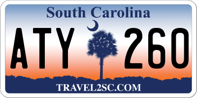 SC license plate ATY260