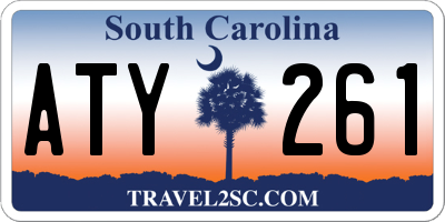 SC license plate ATY261