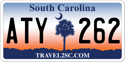 SC license plate ATY262