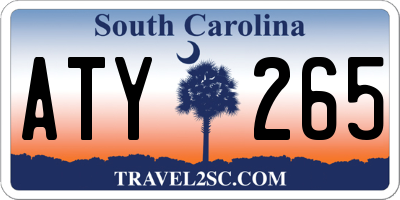 SC license plate ATY265