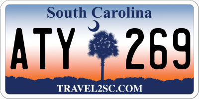 SC license plate ATY269