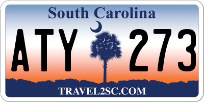 SC license plate ATY273