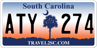 SC license plate ATY274