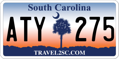 SC license plate ATY275