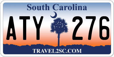 SC license plate ATY276