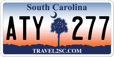 SC license plate ATY277