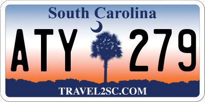 SC license plate ATY279