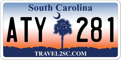 SC license plate ATY281
