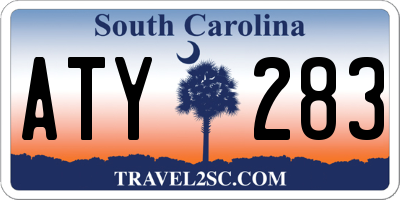 SC license plate ATY283