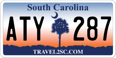 SC license plate ATY287