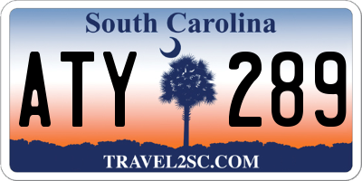 SC license plate ATY289