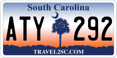 SC license plate ATY292
