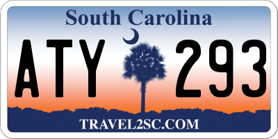 SC license plate ATY293