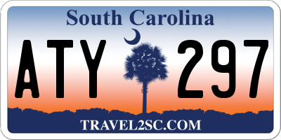 SC license plate ATY297