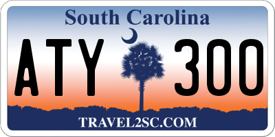 SC license plate ATY300