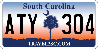 SC license plate ATY304