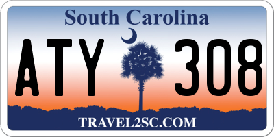 SC license plate ATY308
