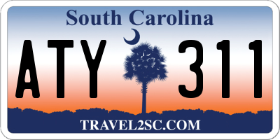 SC license plate ATY311